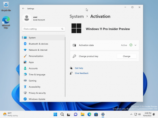 Windows 11 Pro Insider Preview Build 25217.1000 x64 Pre-Activated (No TPM) 2022