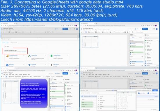Google Data Studio For Beginners : Analyze &amp; Visualize Data