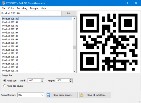 VovSoft Bulk QR Code Generator 1.1.0