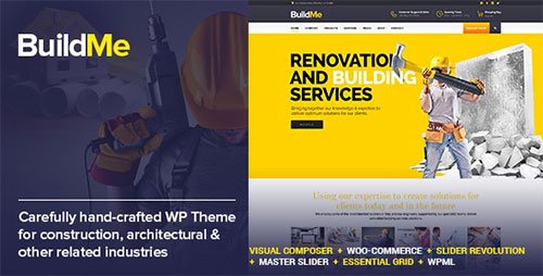 ThemeForest - BuildMe v5.3 - Construction &amp; Architectural WP Theme - 11242771 - NULLED