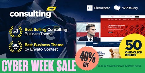 ThemeForest - Consulting v6.3.9 - Business, Finance WordPress Theme - 14740561