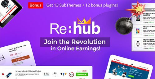 ThemeForest - REHub v18.6 - Price Comparison, Multi Vendor Marketplace Wordpress Theme - 7646339 - NULLED