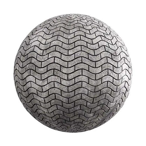 Damaged Concrete Pavement PBR Texture