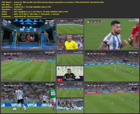 FIFA World Cup 2022 Group Stage Argentina Vs Mexico 720p WEB h264-SPORTSNET