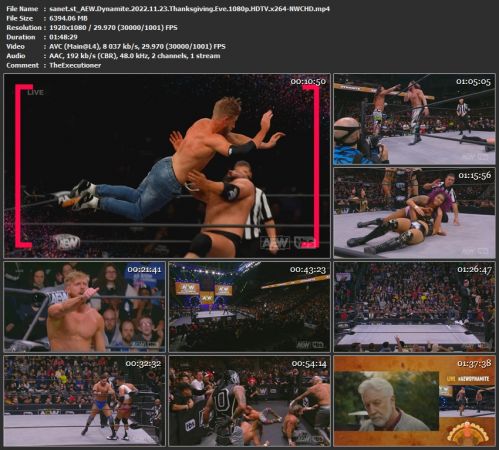 AEW Dynamite 2022.11.23 Thanksgiving Eve 1080p HDTV x264-NWCHD