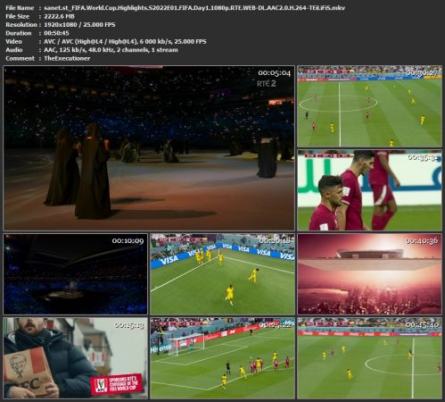 FIFA World Cup Highlights S2022E01 FIFA Day1 1080p RTE WEB-DL H 264-TEiLiFiS