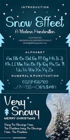 Snow Effect - Christmas Font