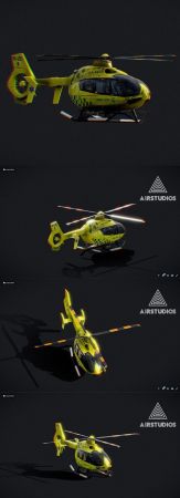 Ambulance Helicopter Airbus H135 PBR