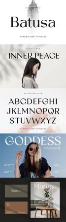 Batusa Modern Serif Fonts