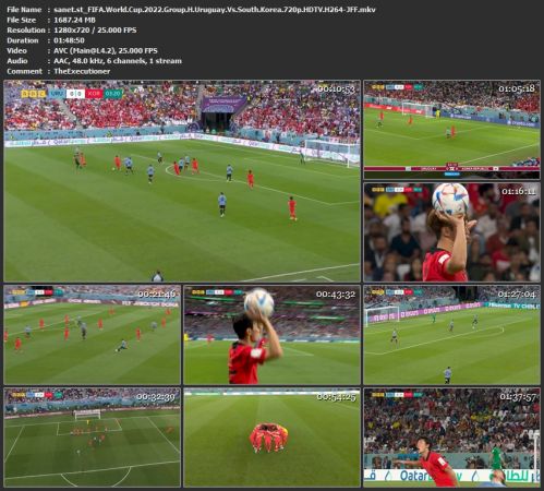FIFA World Cup 2022 Group H Uruguay Vs South Korea 720p HDTV H264-JFF