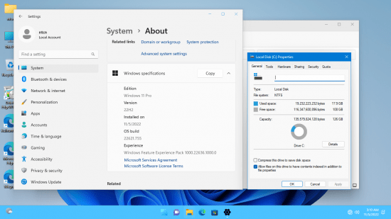 Windows 11 Pro Insider Preview 22H2 Build 22621.755 x64 by KulHunter ESD October 2022