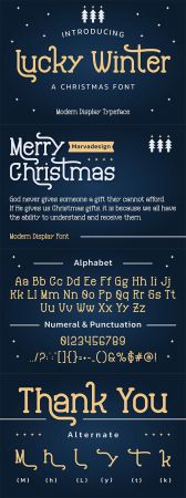Lucky Winter - Christmas Font