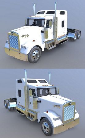SM Truck Semi 01 PBR