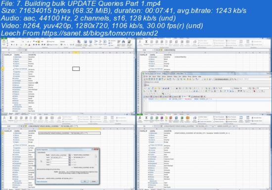 Building Bulk SQL Queries with Excel ,SQL, Oracle, TOAD