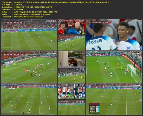 FIFA World Cup 2022 11 29 Wales vs England English 60FPS 720p HDTV x264-FS1