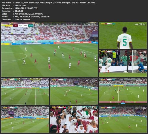 FIFA World Cup 2022 Group A Qatar Vs Senegal 720p HDTV H264-JFF