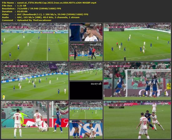 FIFA World Cup 2022 Iran vs USA HDTV x264-NOGRP