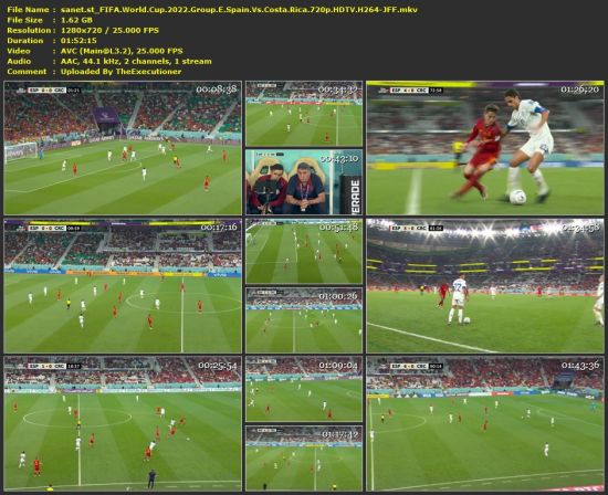FIFA World Cup 2022 Group E Spain Vs Costa Rica 720p HDTV H264-JFF