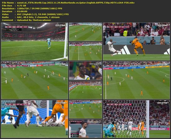 FIFA World Cup 2022 11 29 Netherlands vs Qatar English 60FPS 720p HDTV x264-FOX