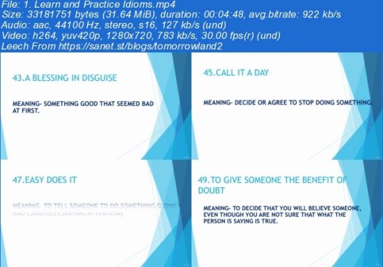 English-Learn and Practice Common Idioms