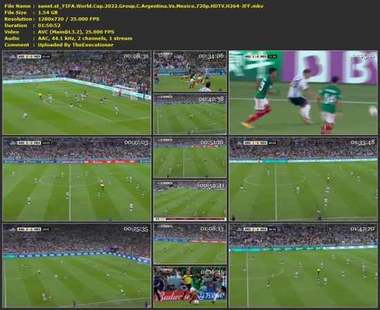 FIFA World Cup 2022 Group C Argentina Vs Mexico 720p HDTV H264-JFF