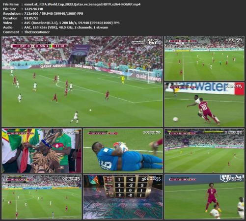FIFA World Cup 2022 Qatar vs Senegal HDTV x264-NOGRP