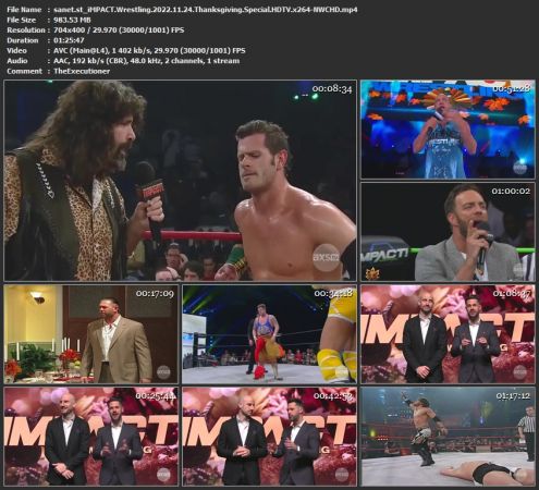 iMPACT Wrestling 2022 11 24 Thanksgiving Special HDTV x264-NWCHD
