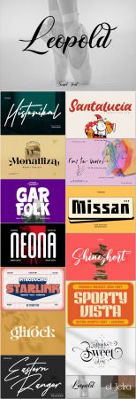 15 fonts exclusive set vol 3