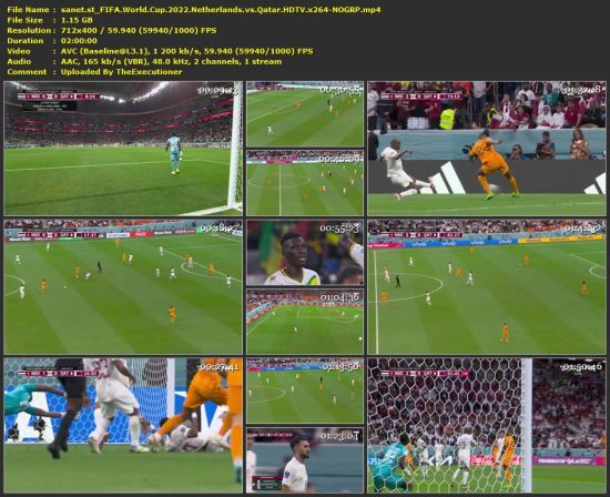 FIFA World Cup 2022 Netherlands vs Qatar HDTV x264-NOGRP