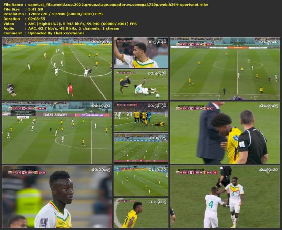 FIFA World Cup 2022 Group Stage Equador Vs Senegal 720p WEB H264-SPORTSNET