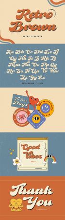 Retro Brown - Vintage Font