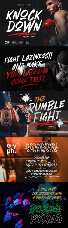 Knock Down - Handwritten Freestyle Font