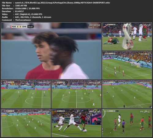 FIFA World Cup 2022 Group H Portugal Vs Ghana 1080p HDTV H264-DARKSPORT