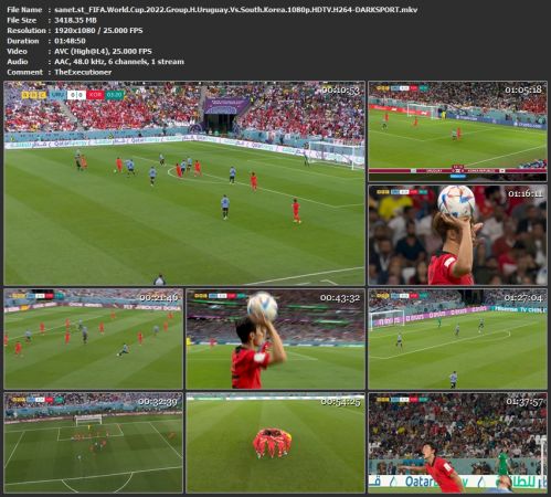 FIFA World Cup 2022 Group H Uruguay Vs South Korea 1080p HDTV H264-DARKSPORT