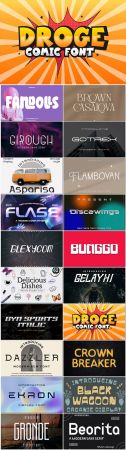 20 fonts exclusive collection for creativity and design vol 4