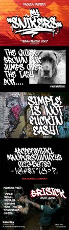 Snikers - Urban Graffiti Font