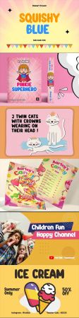 Squishy Blue - Kids Book Font
