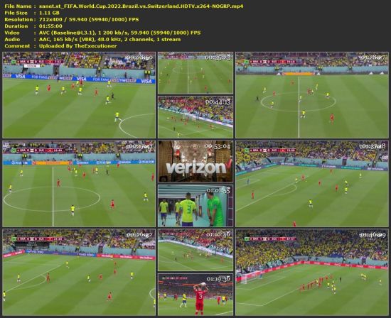 FIFA World Cup 2022 Brazil vs Switzerland HDTV x264-NOGRP