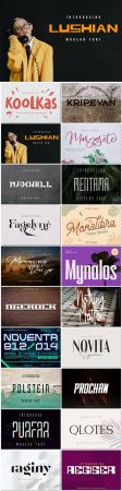 20 fonts exclusive collection for creativity and design vol 6