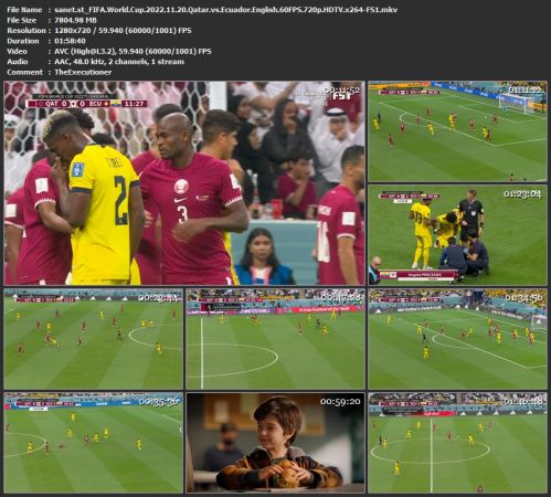 FIFA World Cup 2022 11 20 Qatar vs Ecuador English 60FPS 720p HDTV x264-FS1