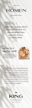 Romen Display Modern Typeface