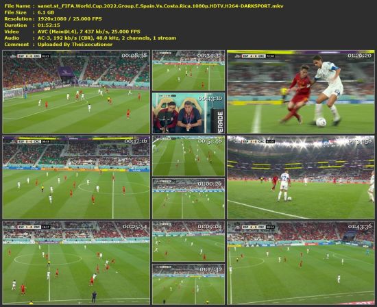 FIFA World Cup 2022 Group E Spain Vs Costa Rica 1080p HDTV H264-DARKSPORT