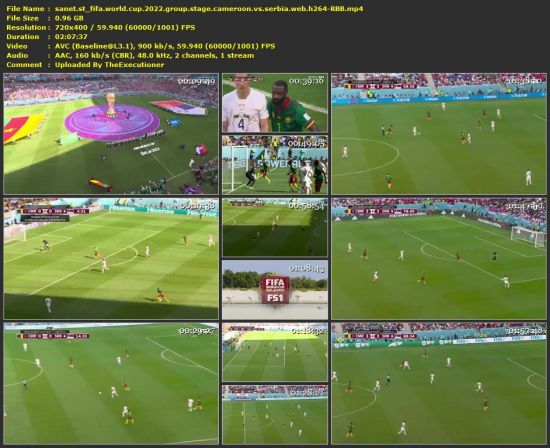 Fifa World Cup 2022 Group Stage Cameroon Vs Serbia Web H264-RBB