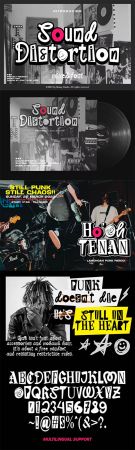 Sound Distortion - Mixed Font