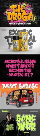 The Droga - Thick Graffiti Font