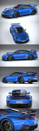 Car 3D Model Porsche 911 GT3 2022