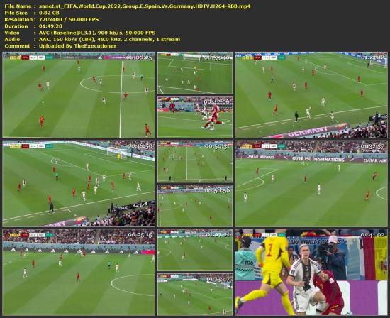 FIFA World Cup 2022 Group E Spain Vs Germany HDTV H264-RBB