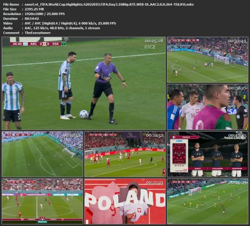 FIFA World Cup Highlights S2022E03 FIFA Day3 1080p RTE WEB-DL H 264-TEiLiFiS