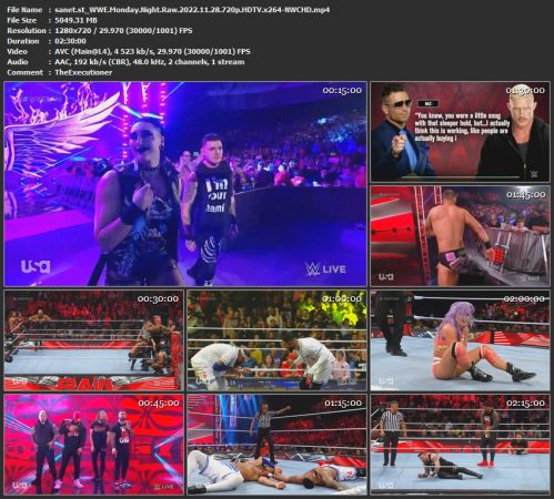 WWE Monday Night Raw 2022.11.28 720p HDTV x264-NWCHD