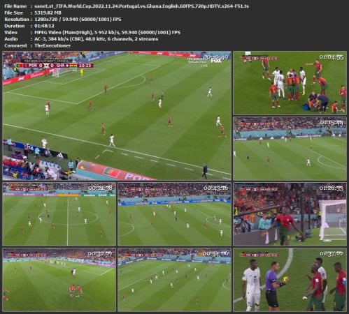 FIFA World Cup 2022 11 24 Portugal vs Ghana English 60FPS 720p HDTV x264-FOX
